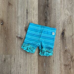 Wildflowers Turquoise and‎ White Striped Shorts